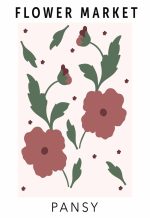 Flower Market Botanical Flower Print Wall Art Poster