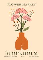 Floral Market Tulum Botanical Flower Print Wall Art Poster