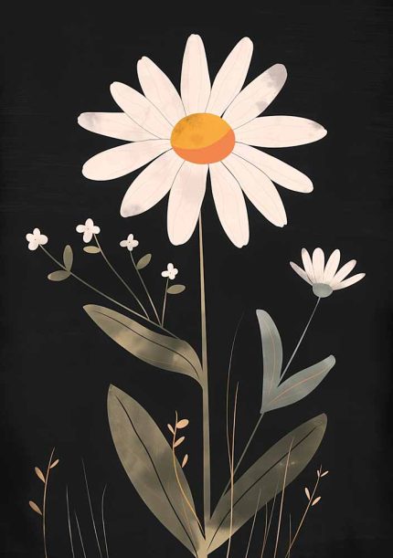 Floral Botanical Flower Print Wall Art Poster