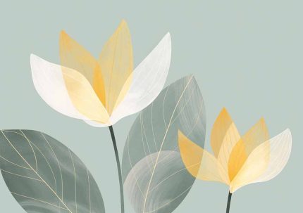 Floral Botanical Flower Print Wall Art Poster