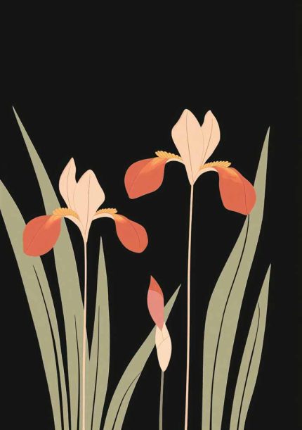 Floral Botanical Flower Print Wall Art Poster