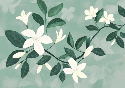 Floral Botanical Flower Print Wall Art Poster