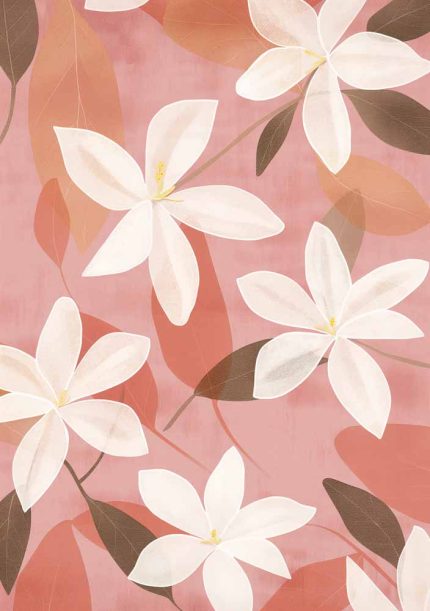 Floral Botanical Flower Print Wall Art Poster