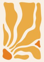 Abstract Organic Shapes - Modern Minimalist Art Print Floral Botanical Flower Print Wall Art Poster