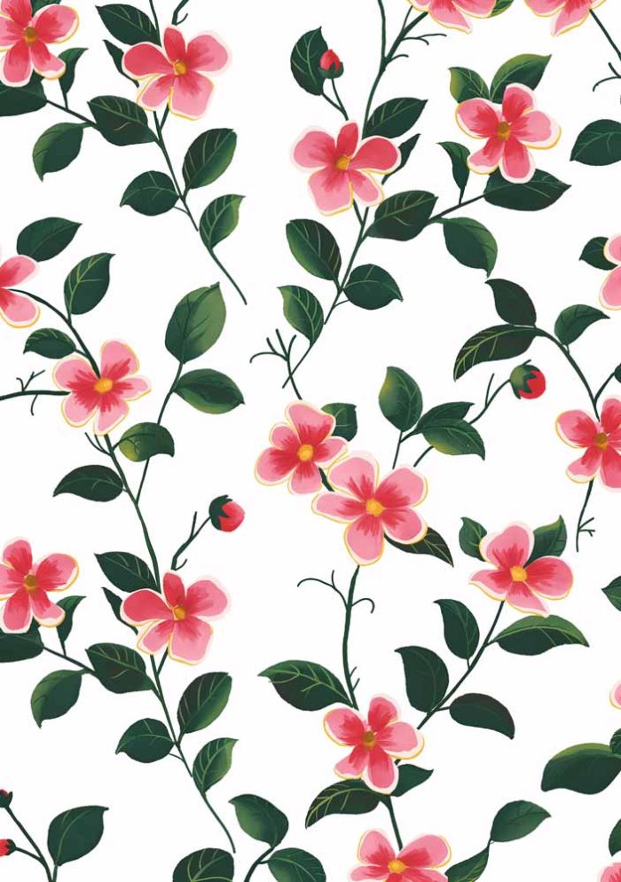 Floral Botanical Flower Print Wall Art Poster - Image 1