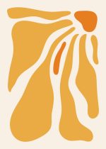 Abstract Organic Shapes - Modern Minimalist Art Print Floral Botanical Flower Print Wall Art Poster