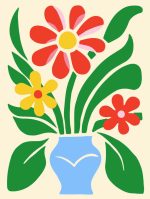 Floral Botanical Flower Print Wall Art Poster