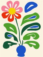 Floral Botanical Flower Print Wall Art Poster