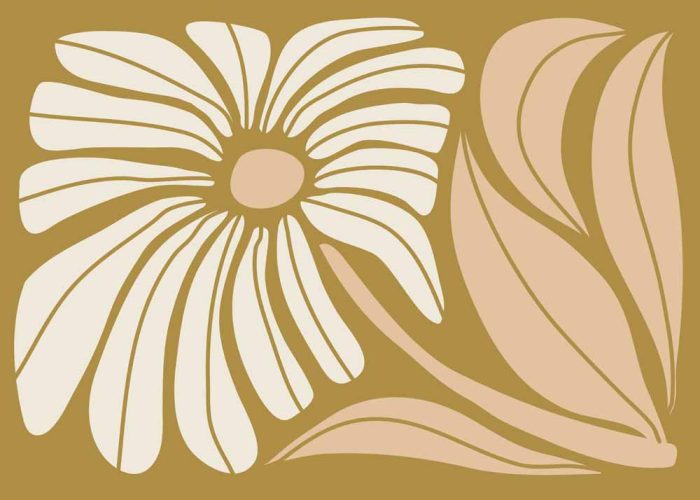 Floral Botanical Flower Print Wall Art Poster - Image 1