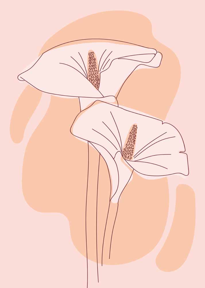 Floral Botanical Flower Print Wall Art Poster