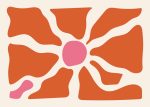 Abstract Organic Shapes - Modern Minimalist Art Print Floral Botanical Flower Print Wall Art Poster