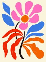 Floral Botanical Flower Print Wall Art Poster