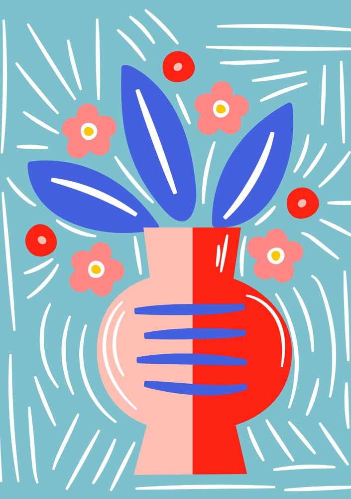 Floral Botanical Flower Print Wall Art Poster