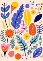 Floral Botanical Flower Print Wall Art Poster