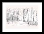 Framed Poster Forest Field AI Poster Wall Art Framed Poster