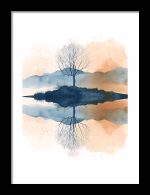 Framed Poster Scenery Art AI Poster Wall Art Framed Poster