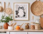 Hoji Matsumoto Frog Painting: Edo Period Ink Wash Art Print Traditional Japanese Wall Art