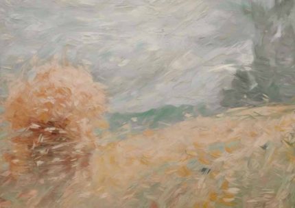 Muted Tone Landscape Painting | Calm Abstract Art
