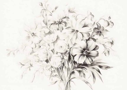 Minimalist Branch Art | Fine Line Botanical Drawing