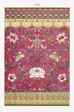 Chinese Botanical Floral Print Wall Art Poster