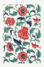 Chinese Botanical Floral Print Wall Art Poster