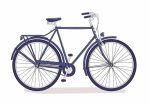 Simple Drawing   navy blue Wall Art Metal Aluminum Print