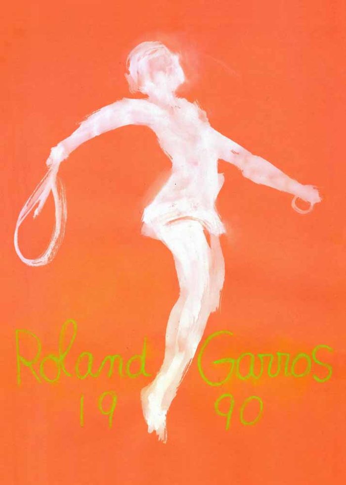 Roland Garros 1990 Trendy Wall Art Poster