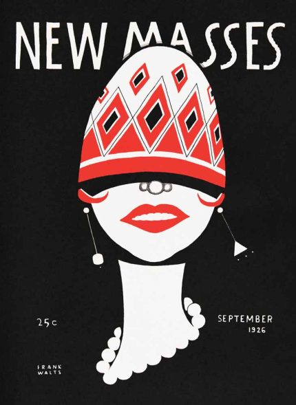1926 New Masses Cover Art, Vintage Magazine Poster, Art Deco Illustration Poster Wall Art