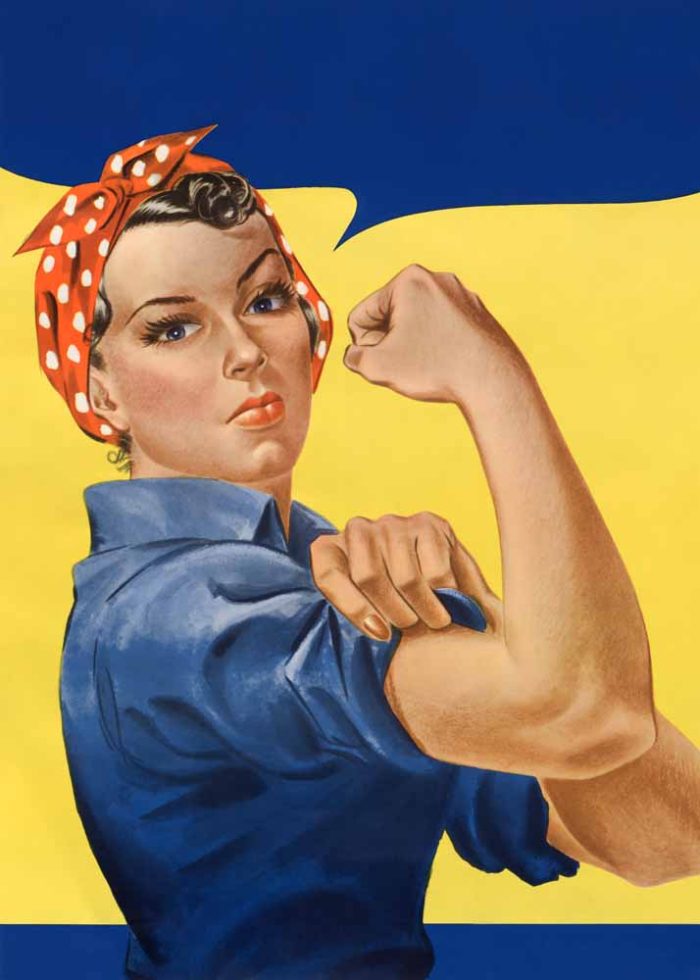 We Can Do It! Trendy Colorful Poster Wall Art Aluminum Print - Image 1