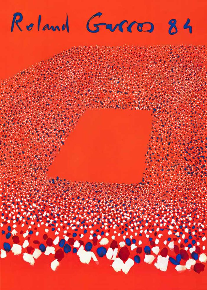 Roland Garros Roland Garros '84 – Crowd in Color 1984 Official Poster - Vintage Tennis Art Colorful Poster Wall Art