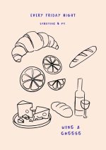 Eclectic Trendy Colorful Wall Art Poster