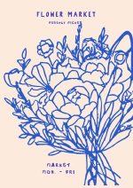 Eclectic Trendy Colorful Wall Art Poster