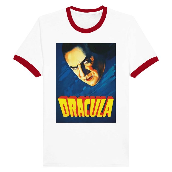 Dracula 1931 T-Shirt: Bela Lugosi as Dracula Movie Poster Unisex Ringer T-shirt
