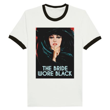 Dark Romance: The Bride Wore Black Movie Poster Unisex Ringer T-shirt