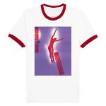 Dance in Motion: Artistic Dance Silhouette Unisex Ringer T-shirt