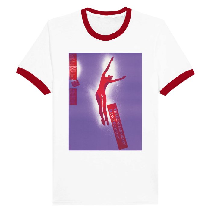 Dance in Motion: Artistic Dance Silhouette Unisex Ringer T-shirt