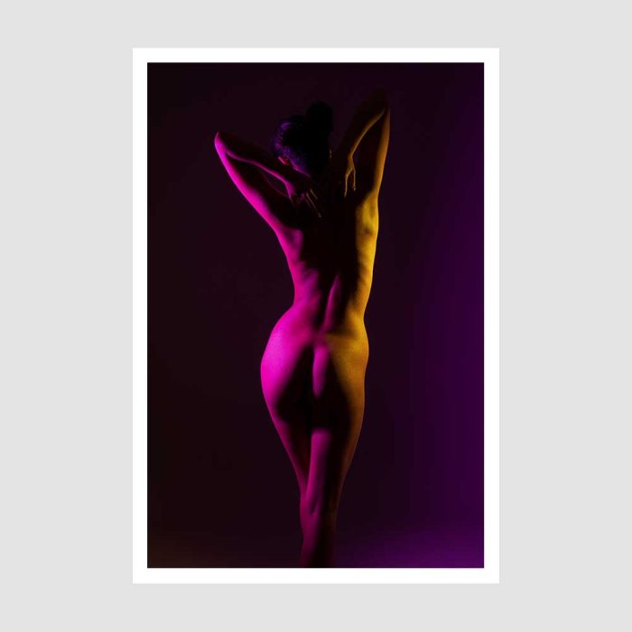 Chromatic Grace Fine Art Nude Print - Image 1