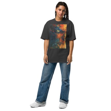 Expressionism Art Oversized faded t-shirt