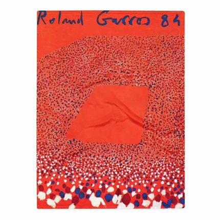 Roland Garros 1984 Official Poster – Vintage Tennis Art Colorful Throw Blanket