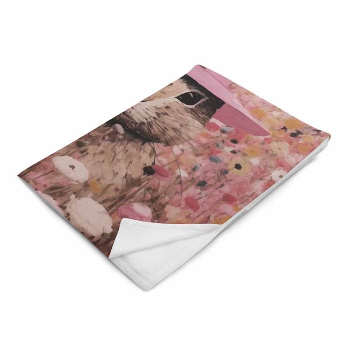 Floral Field Painting Aesthetic Poster Prints: Elevate Your Space with Trendy Designs Throw Blanket - Image 2