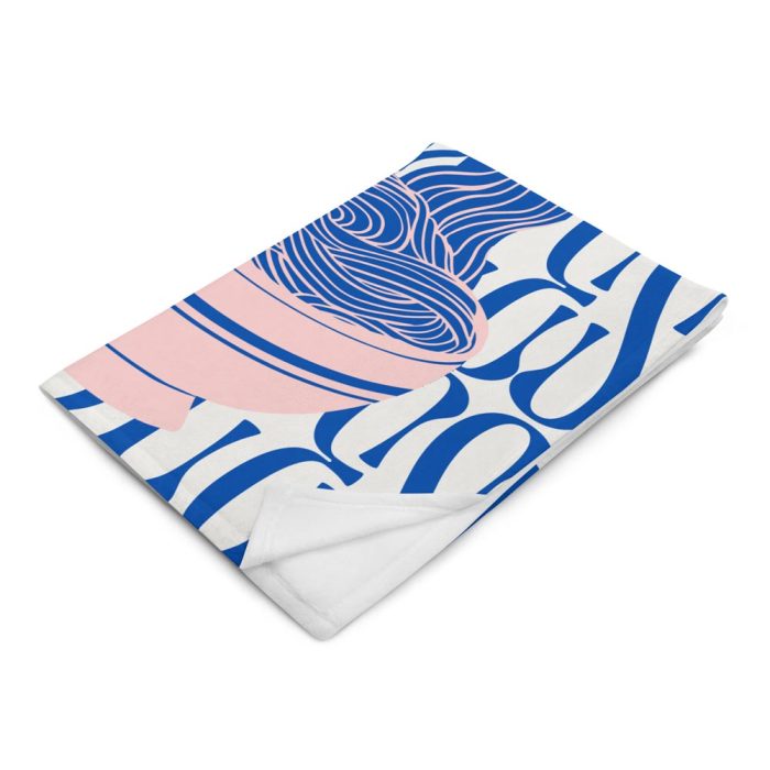 Noodles, Noodles, Noodles Kitchen Trendy Print Throw Blanket - Image 6