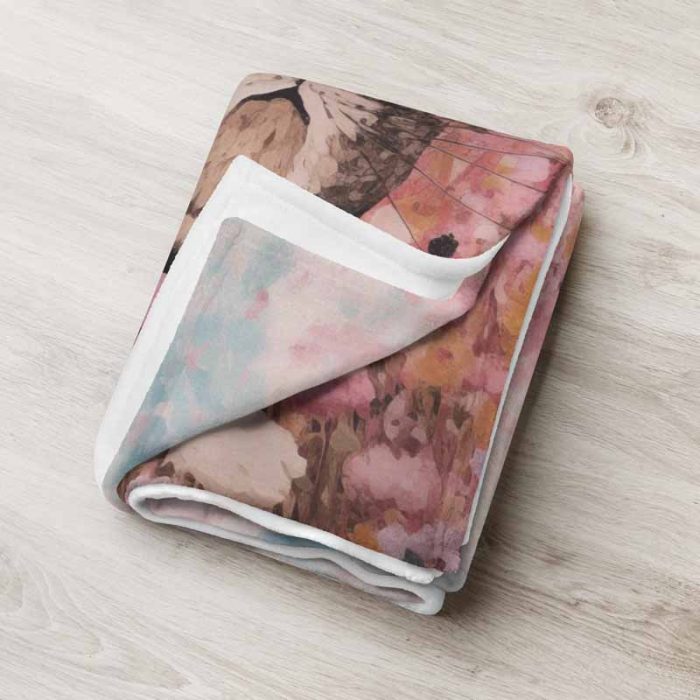 Floral Field Painting Aesthetic Poster Prints: Elevate Your Space with Trendy Designs Throw Blanket - Image 4