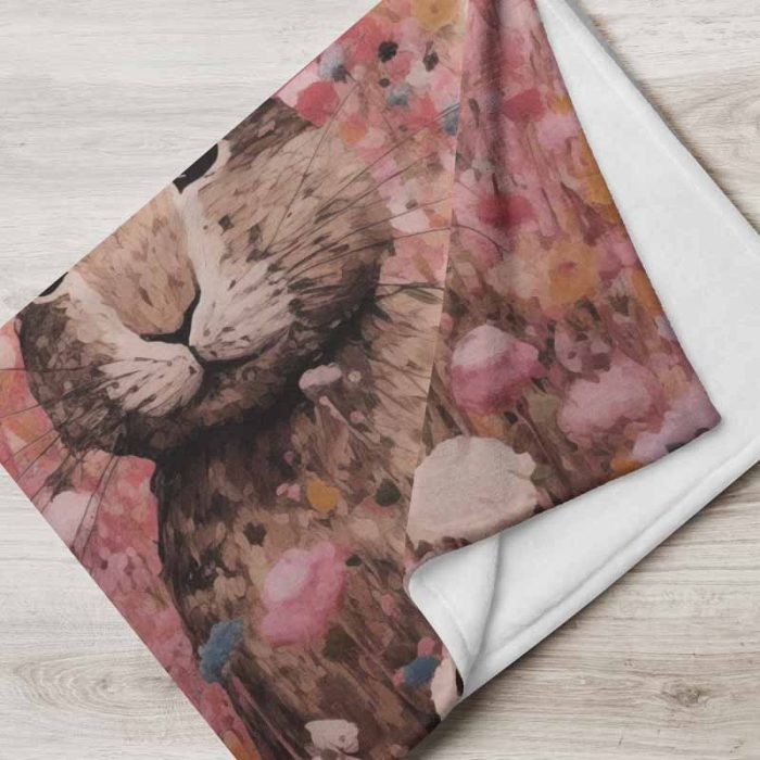 Floral Field Painting Aesthetic Poster Prints: Elevate Your Space with Trendy Designs Throw Blanket - Image 5
