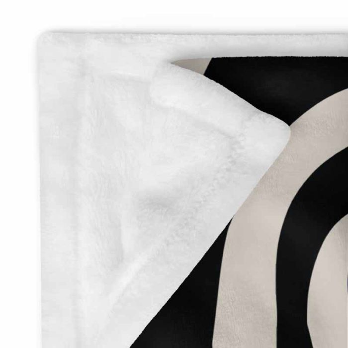 Boho Abstract Print Throw Blanket - Image 7