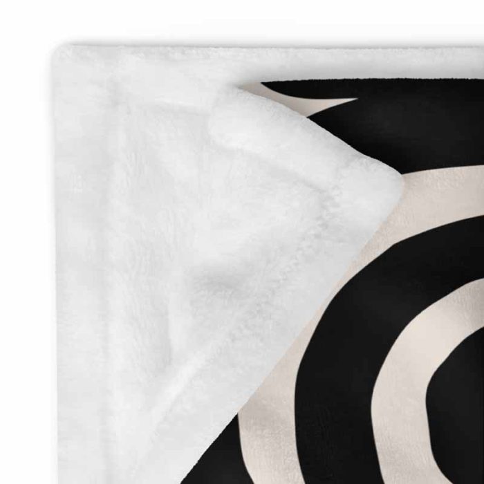 Boho Abstract Print Throw Blanket - Image 6