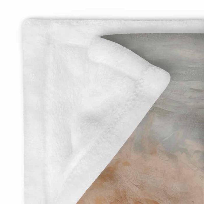 Muted Tone Landscape Painting | Calm Abstract Art Throw Blanket - Image 7