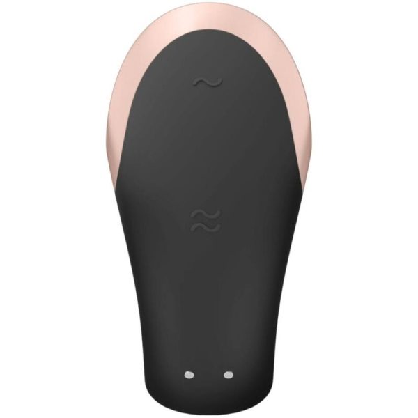 SATISFYER DOUBLE LOVE LUXURY PARTNER VIBRATOR - PRETO - Image 3