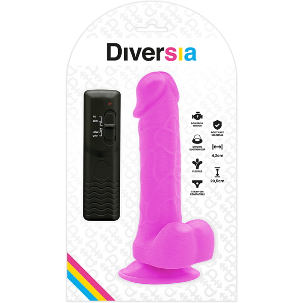 DIVERSIA - FLEXÍVEL VIBRATÓRIO 20,5 CM - ROXO - Image 7