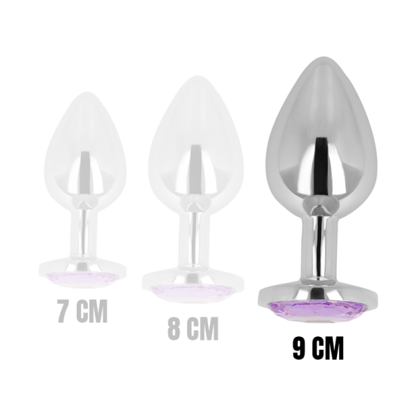 OHMAMA - PLUG ANAL COM CRISTAL VIOLETA 9 CM - Image 4