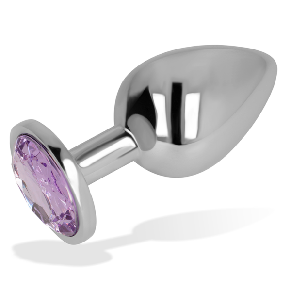 OHMAMA - PLUG ANAL COM CRISTAL VIOLETA 9 CM - Image 3